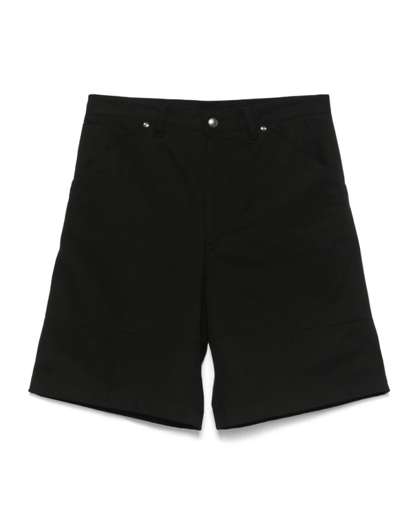 Moncler black cotton shorts