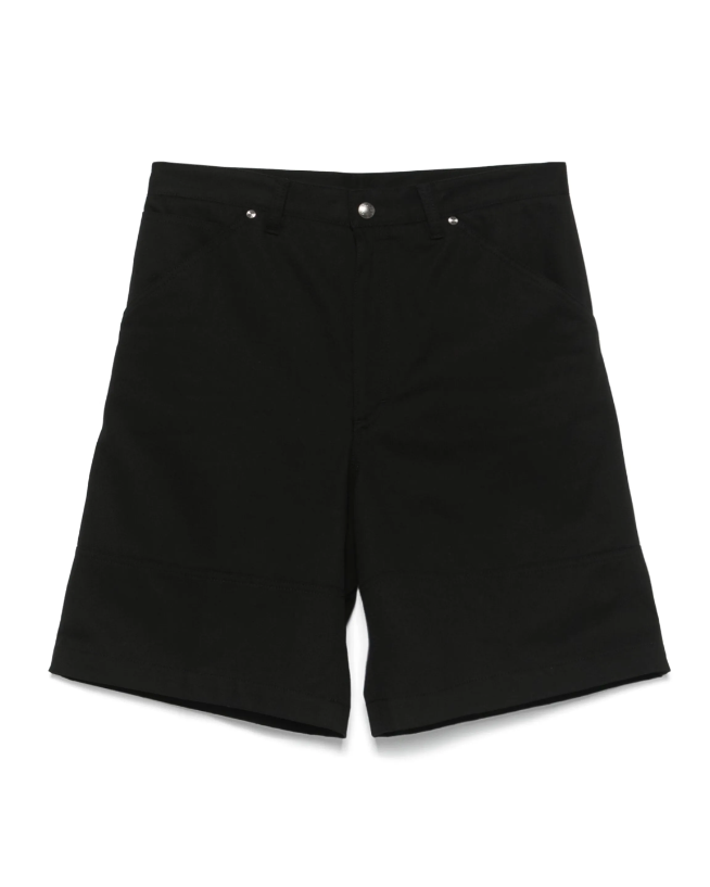 Moncler black cotton shorts