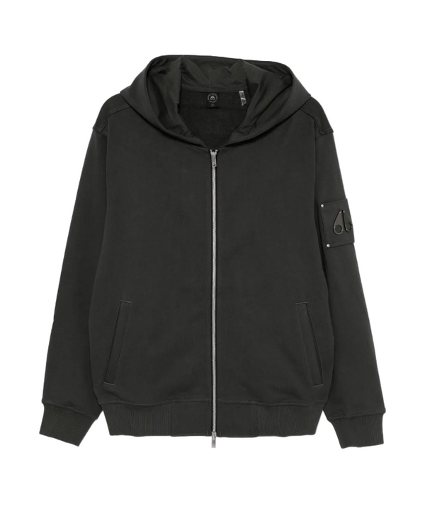 Moose Knuckles Hartsfield grey zip hoodie