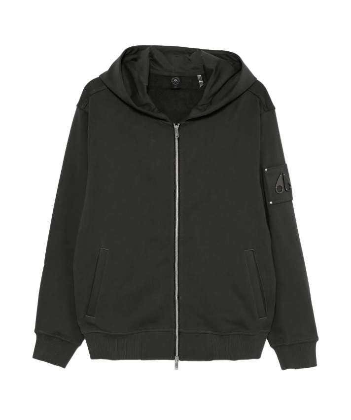 Moose Knuckles Hartsfield grey zip hoodie