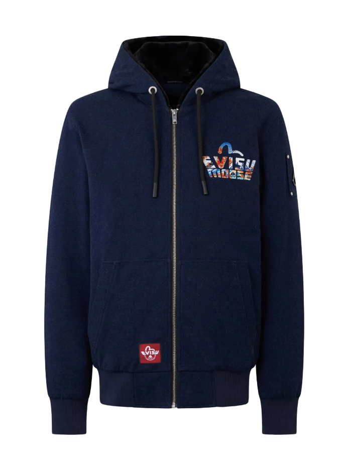 Moose Knuckles x Evisu classic Bunny hooded jacket