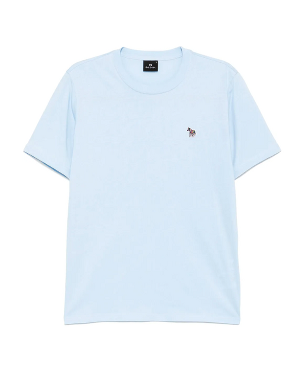 PS Paul Smith Azul Zebra Logo Cotton T-Shirt