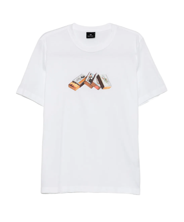 PS Paul Smith Cotton 'Matchboxes' Print T-Shirt