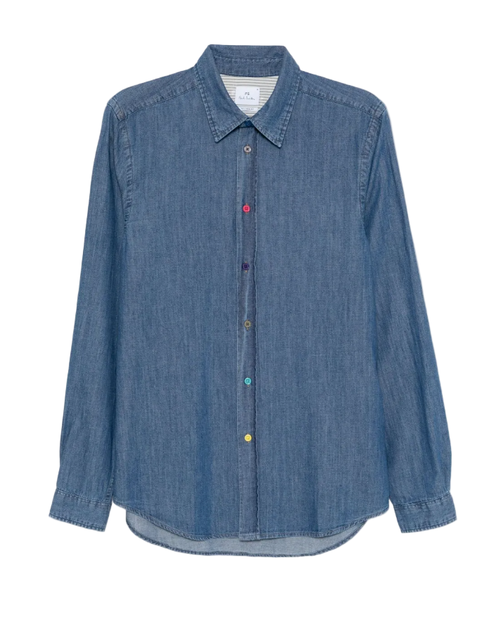 PS Paul Smith Denim Tailored Fit Shirt