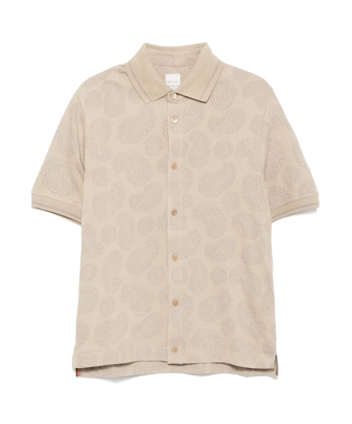 PS Paul Smith beige regular fit polo shirt