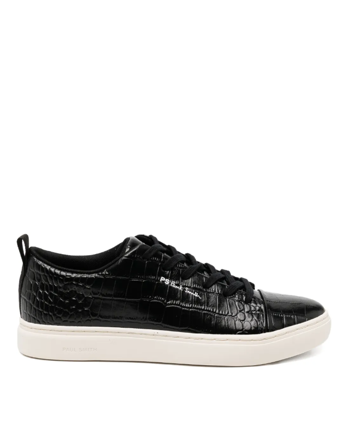 PS Paul Smith black croc "Lee" trainers