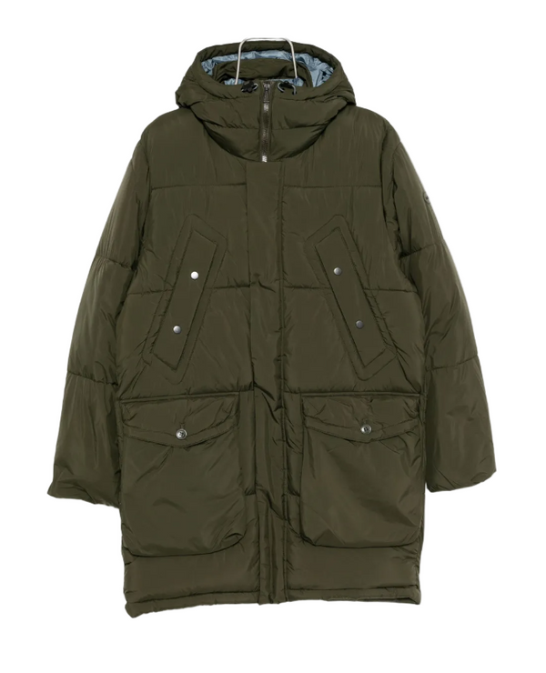 PS Paul Smith green hooded parka