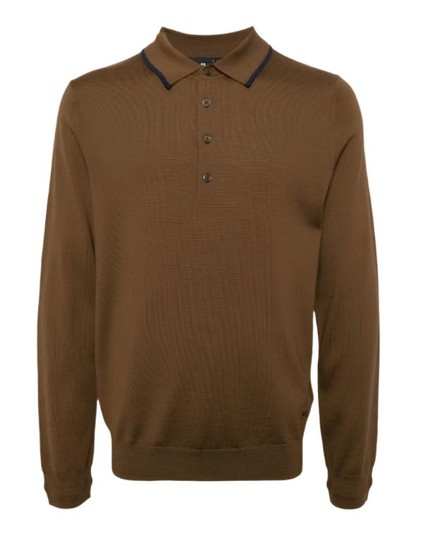 PS Paul Smith merino-wool polo sweater