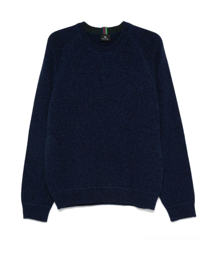 PS Paul Smith navy long-sleeve merino-wool jumper