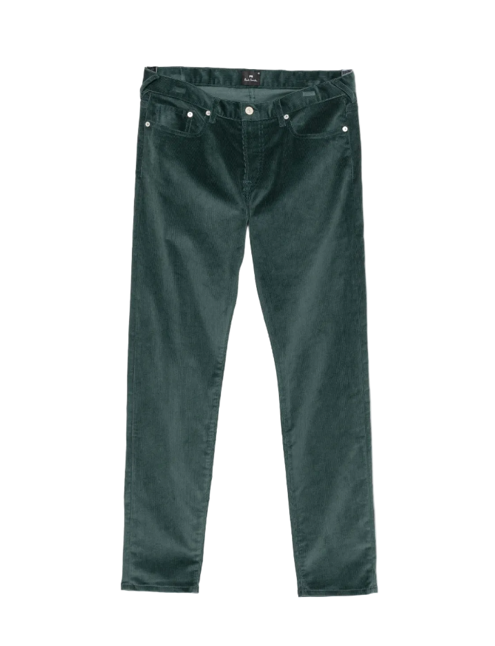 PS Paul Smith tapered-fit green corduroy trousers