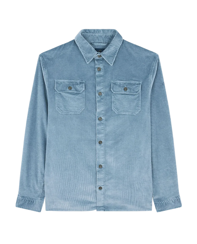 Paul & Shark corduroy double-pocket shirt