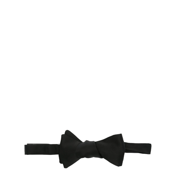 Paul Smith Black Pre-Tied Satin Bow Tie