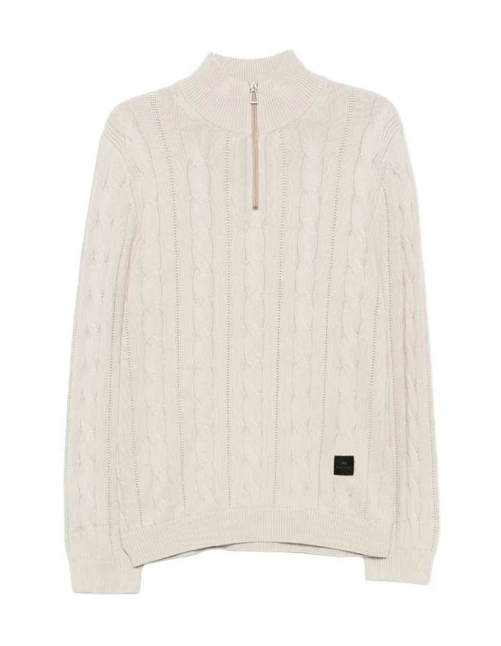 Paul Smith half- zip beige sweater