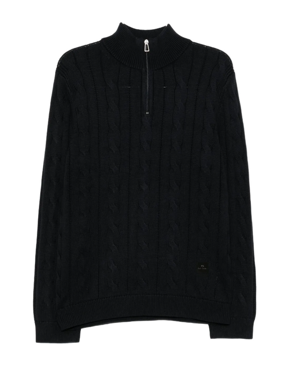 Paul Smith half- zip blue sweater