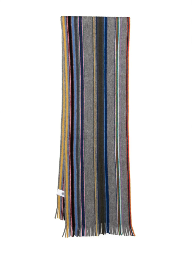 Paul Smith stripe merino-wool scarf