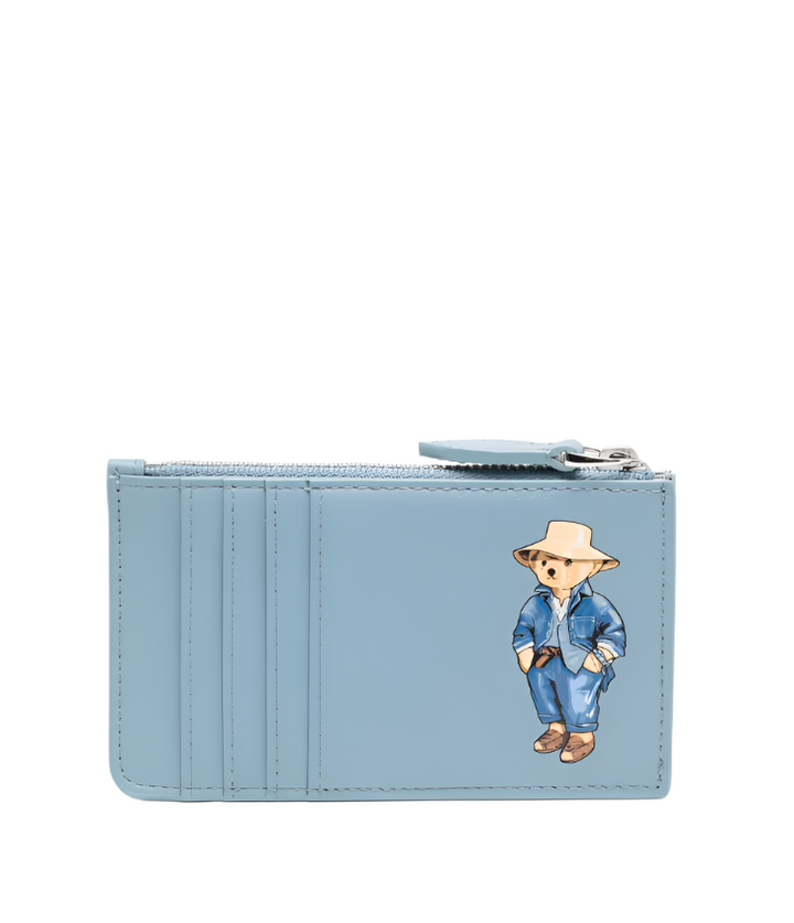 Polo Ralph Lauren Bear leather snap card case