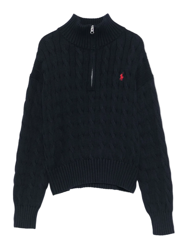 Polo Ralph Lauren Cable-Knit Cotton Quarter-Zip Jumper