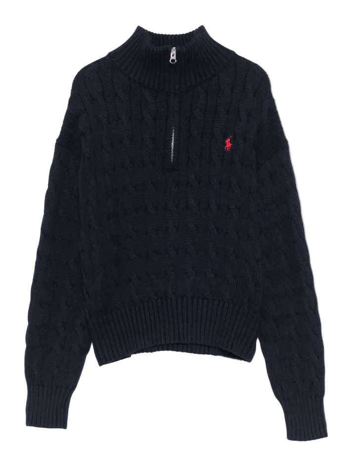 Polo Ralph Lauren Cable-Knit Cotton Quarter-Zip Jumper