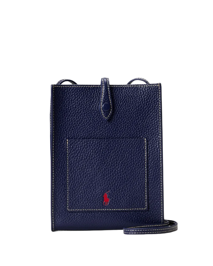 Polo Ralph Lauren Navy Polo Play Leather Pocket Crossbody
