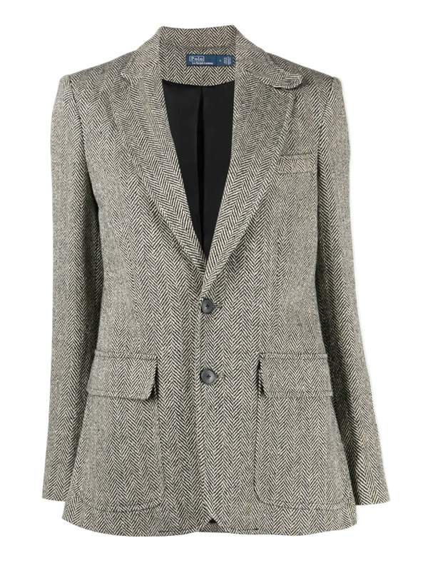Polo Ralph Lauren Single-Breasted Herringbone Blazer