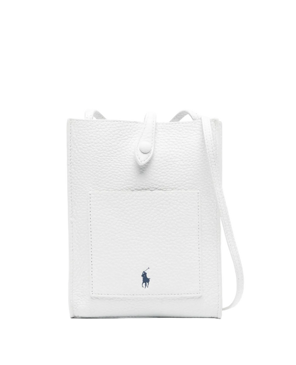 Polo Ralph Lauren White Polo Play Leather Pocket Crossbody