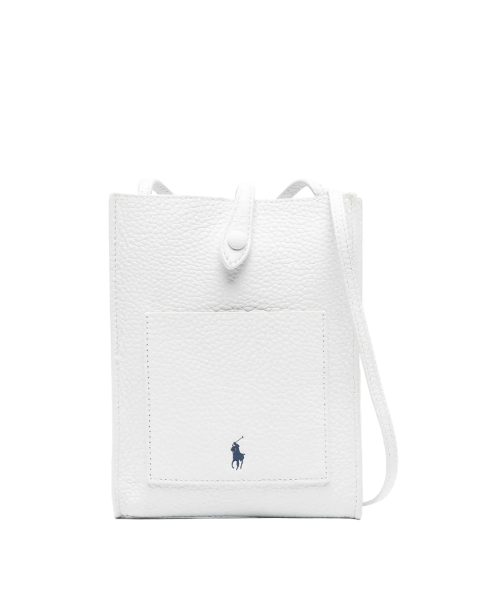 Polo Ralph Lauren White Polo Play Leather Pocket Crossbody