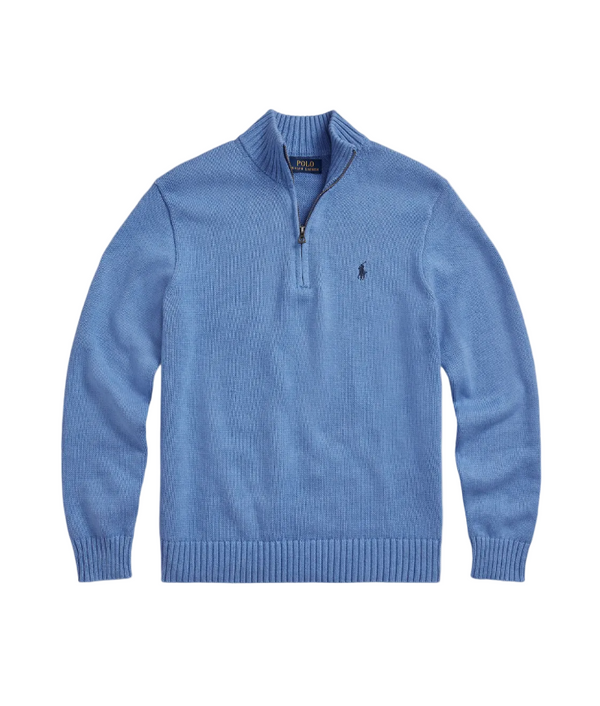 Polo Ralph Lauren blue Cotton Quarter-Zip Jumper