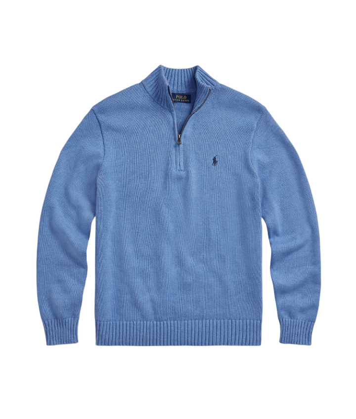 Polo Ralph Lauren blue Cotton Quarter-Zip Jumper
