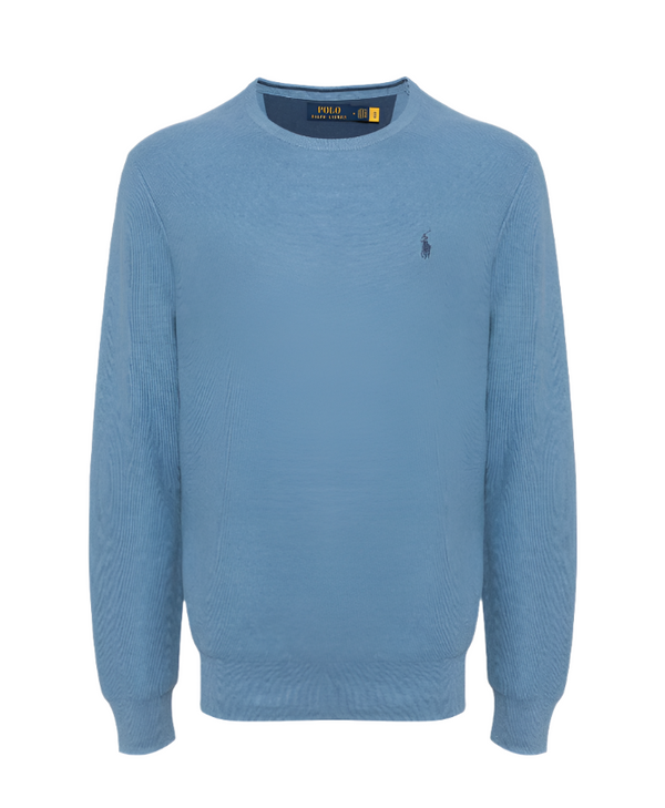 Polo Ralph Lauren embroidered-logo long-sleeve cotton jumper