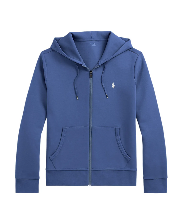 Polo Ralph Lauren blue embroidery-logo pullover hoodie