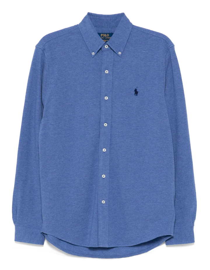 Polo Ralph Lauren blue logo embroidered shirt