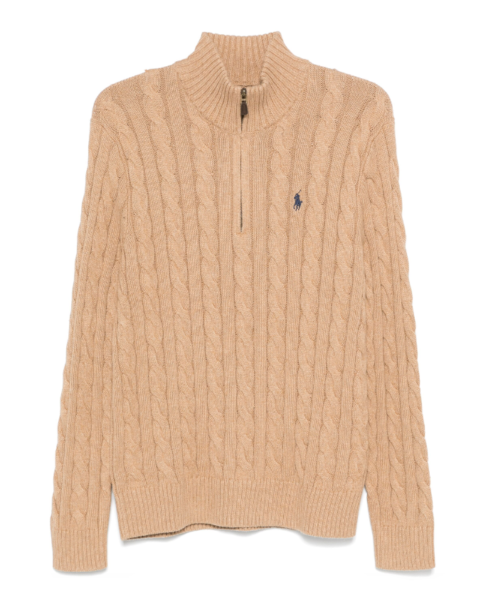 Polo Ralph Lauren cable-knit half-zip jumper