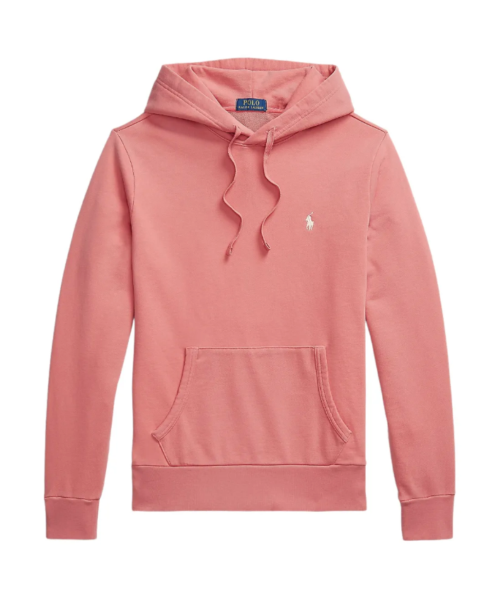 Polo Ralph Lauren pink loopback fleece hoodie