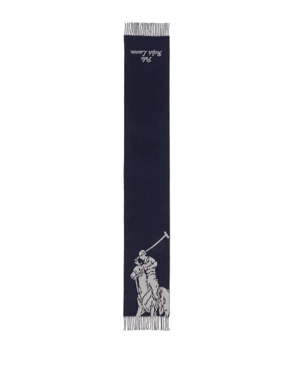 Polo Ralph Lauren pony wool-blend scarf