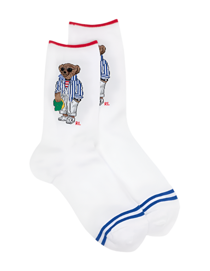 Polo Ralph Lauren white Polo Bear Crew Socks