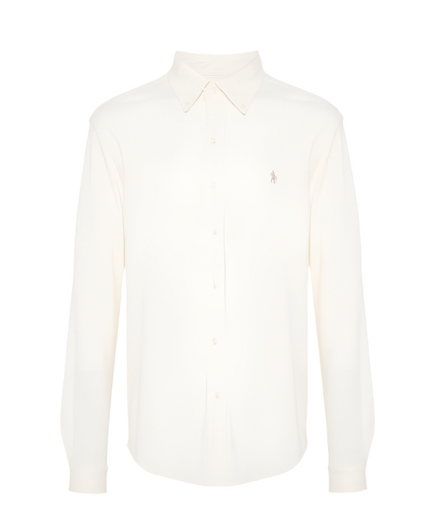 Polo Ralph Lauren white logo embroidered shirt