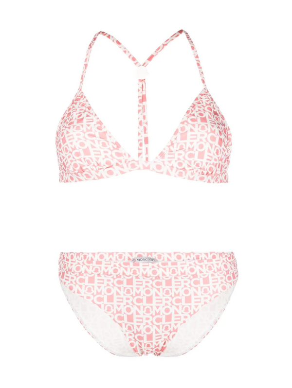 Moncler logo-print bikini