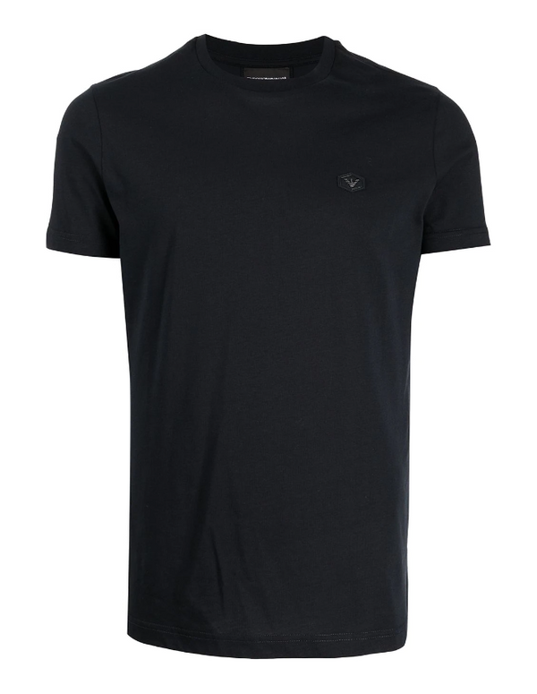 Emporio Armani Supima jersey t-shirt with micro eagle patch