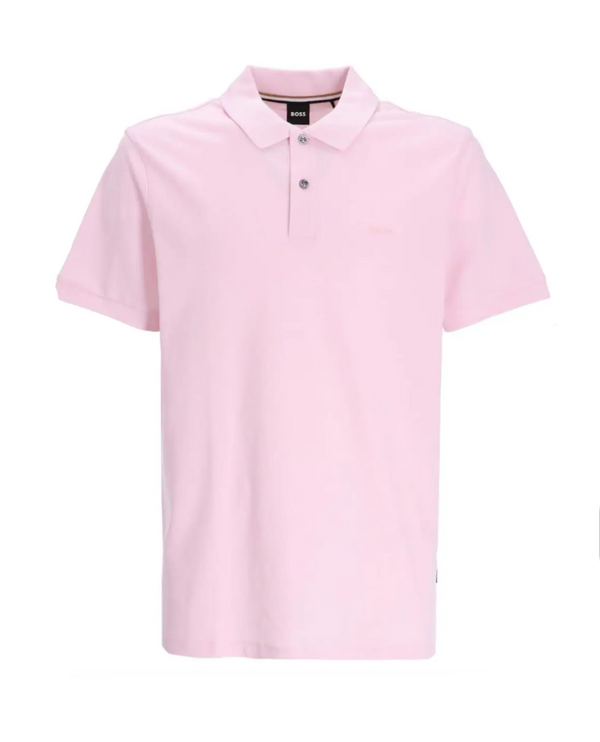 BOSS embroidered-logo cotton polo shirt