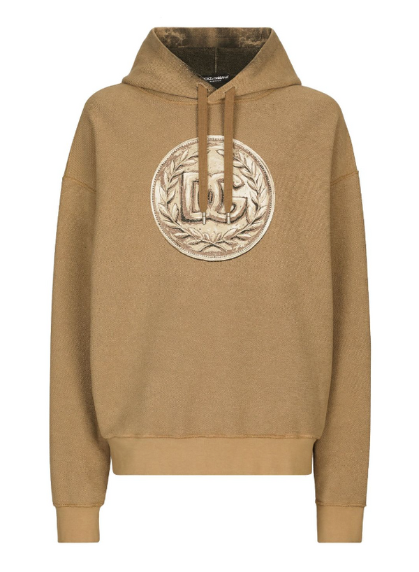 Dolce & Gabbana Coin print inside-out jersey hoodie