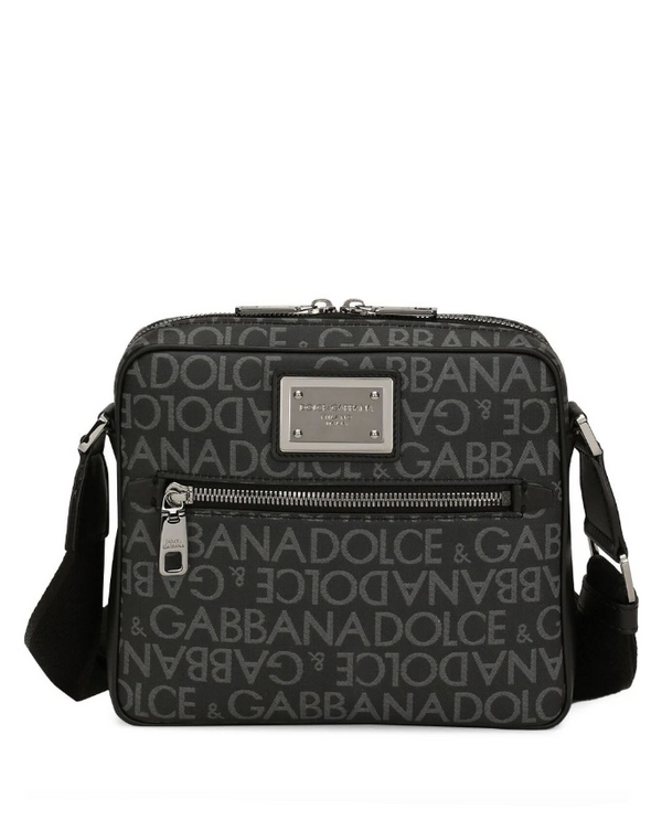 Dolce & Gabbana coated jacquard crossbody bag