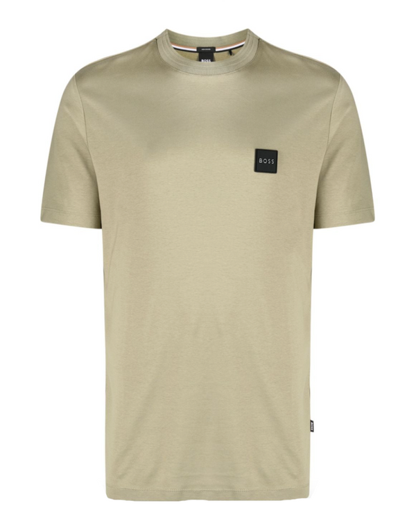 BOSS logo-patch cotton T-shirt