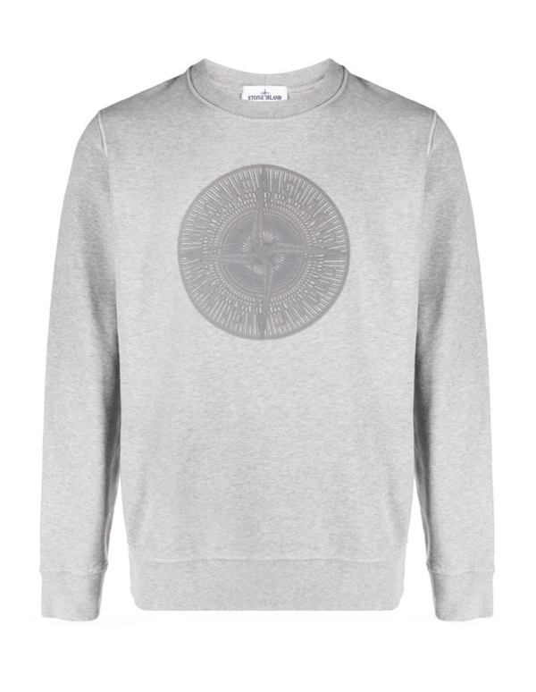 Stone Island logo-embroidered cotton sweatshirt