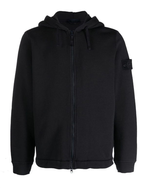 Stone Island Compass-patch zip-up hoodie