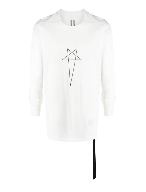 Rick Owens DRKSHDW Pentagram logo-print cotton T-shirt