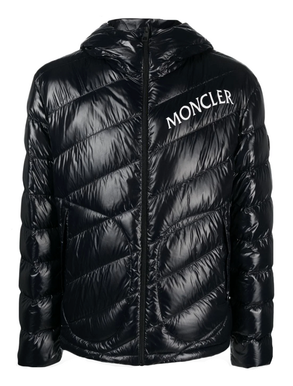 Moncler Shama logo-print quilted puffer jacket
