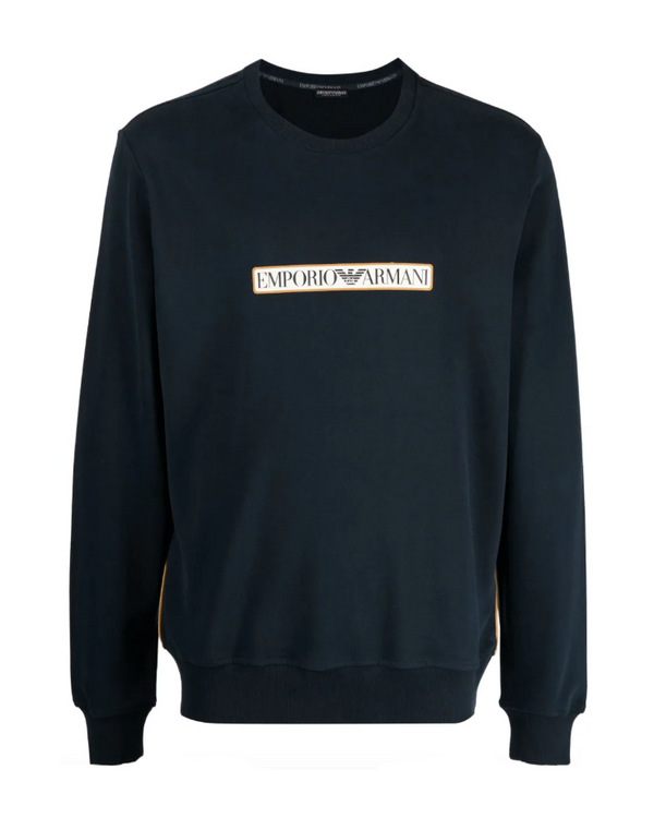 Emporio Armani logo-print cotton sweatshirt