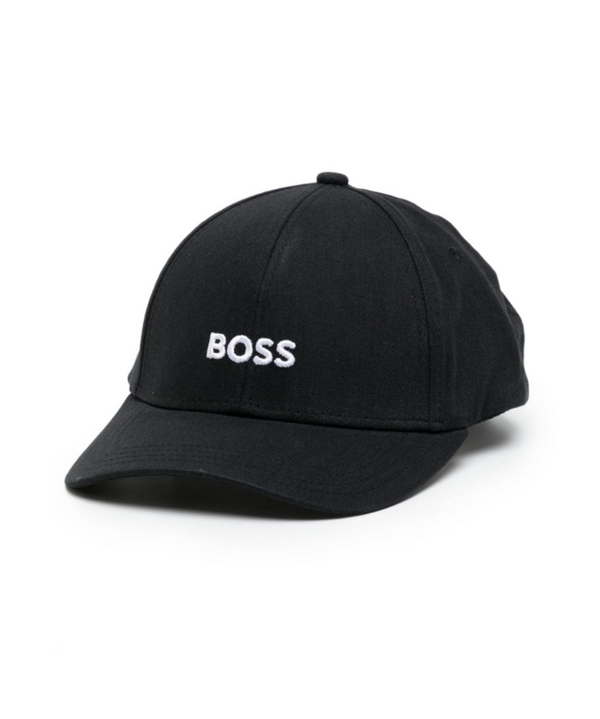BOSS logo-embroidered cotton cap