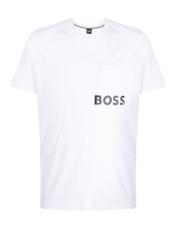 BOSS logo-print cotton T-shirt