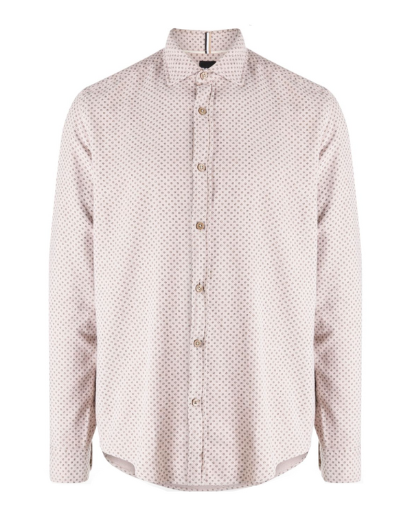 BOSS micro-dot cotton shirt